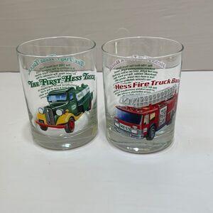 HESS 1996 CLASSIC TRUCK SERIES GLASSES.  SET‎ OF TWO